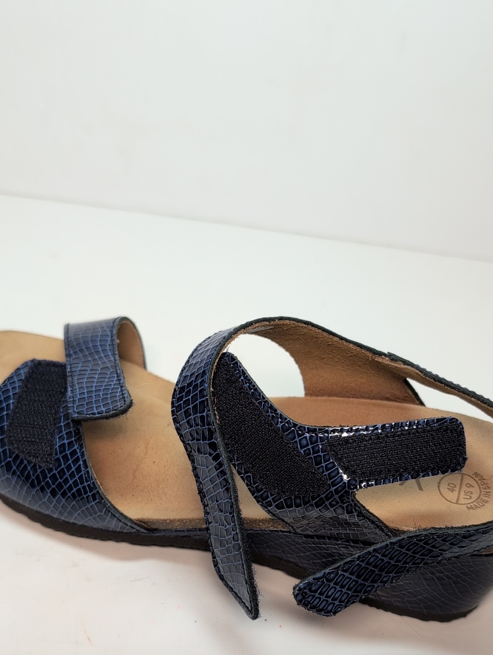 Vionic Natasia wedge strappy blue sandals womans size 9 EU 40 - Picture 15 of 16